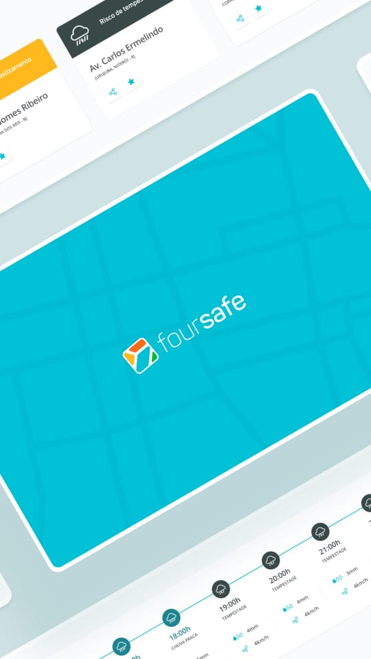 Imagem que mostra o produto digital da empresa Foursafe, desenhado pela Ably
