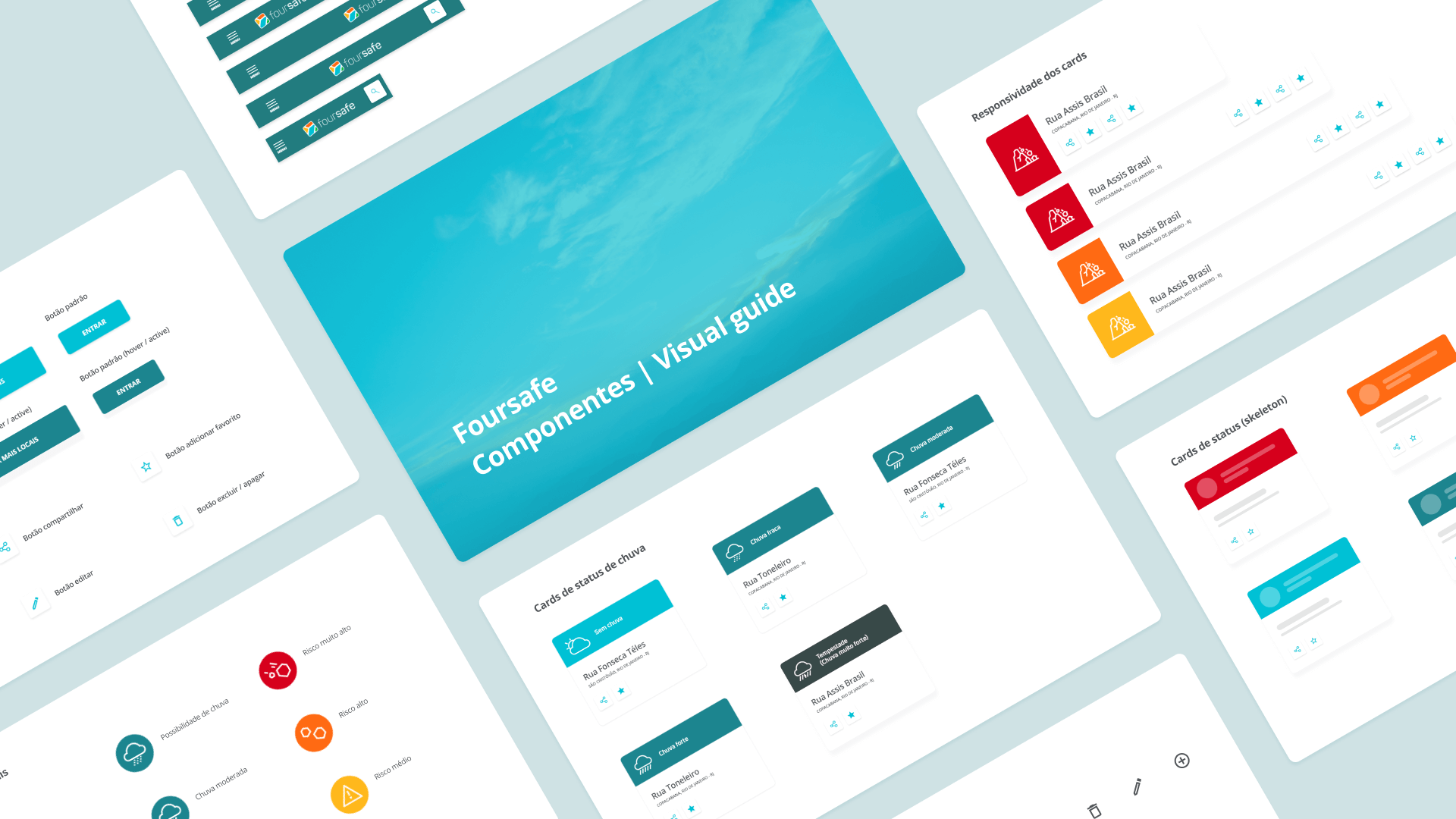 Biblioteca de componentes de design do Foursafe